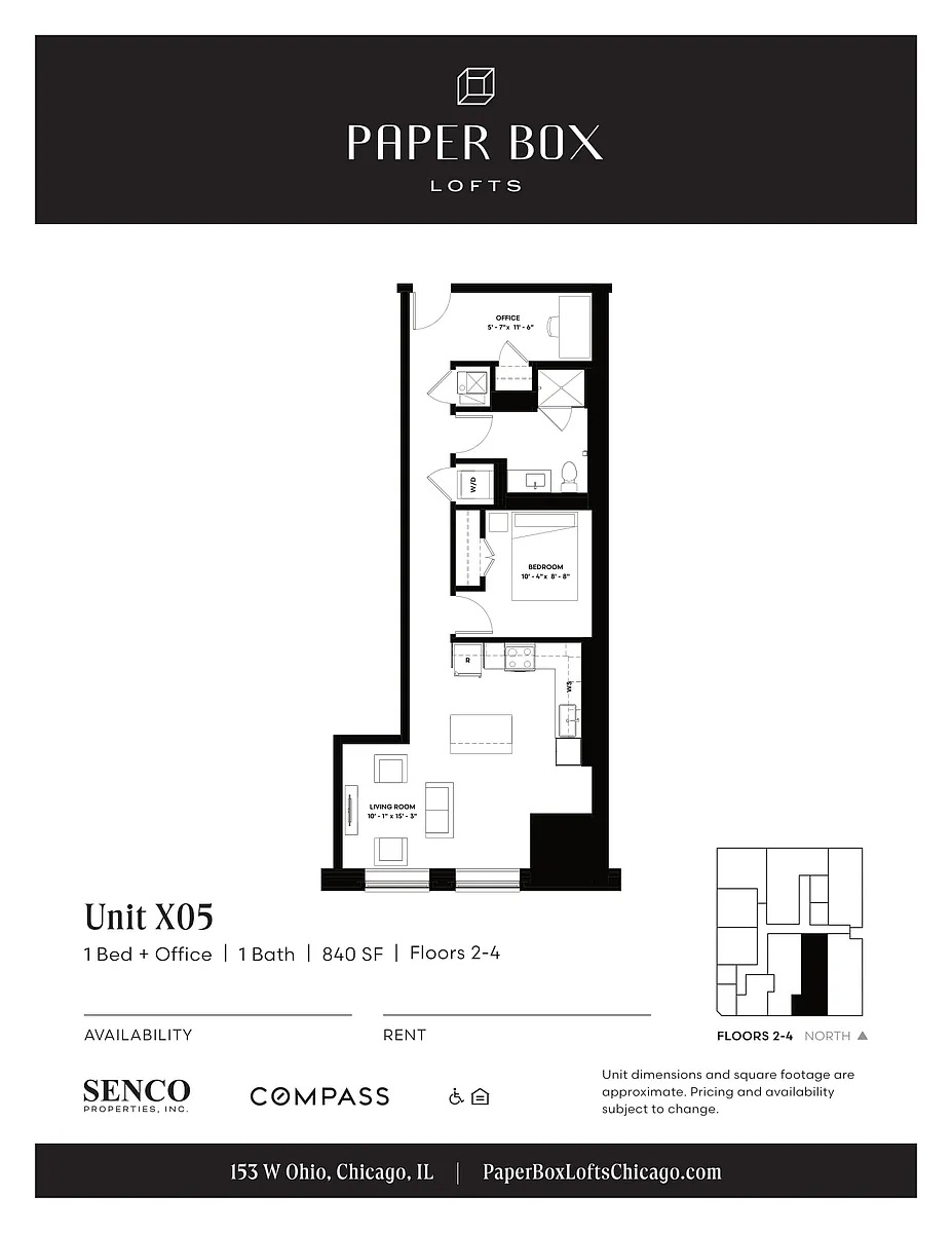 Floor plan 1 Bed and Office - 05 Plan