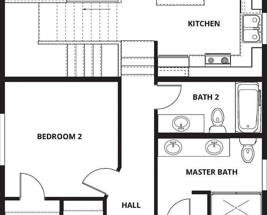 The St. Henry I Floor Plan - upper level