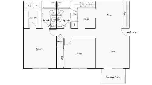 Floor plan Cambridge