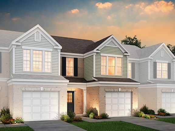 Hemingway Exterior 6 features brick, siding, covered front door and 1 car garage