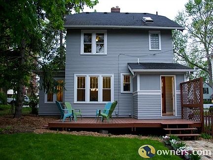 Backyard and deck