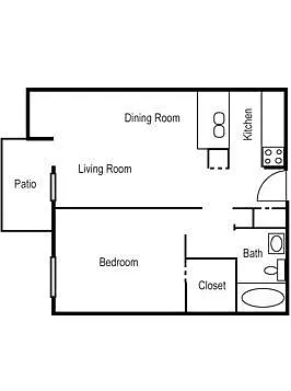 Floor plan One Bedroom