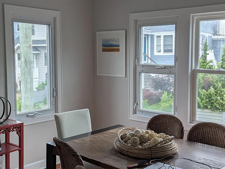dining room facing street