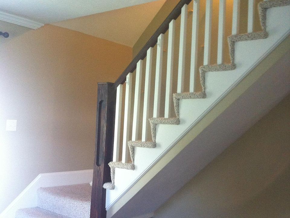 Stairs going from second to the third floor. Picture taken from living room.