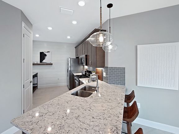 Large kitchen island perfect for entertaining