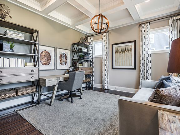 Spacious Den off of Foyer