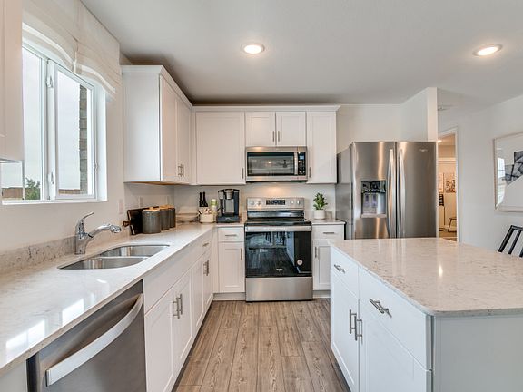 Abundant cabinet space in kitchen