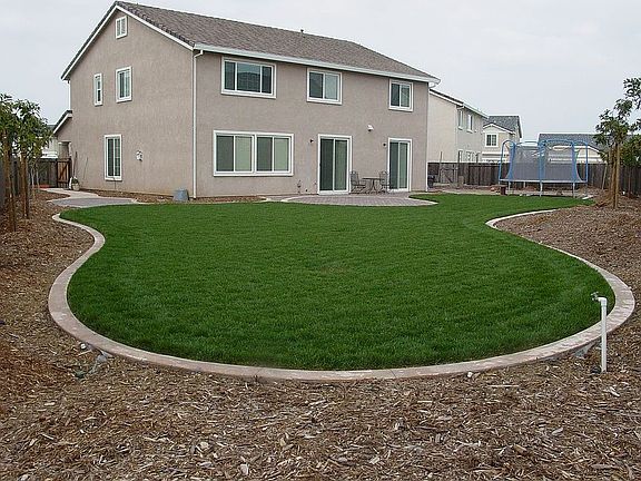 Feb '05, freshly applied ground cover (shredded bark)