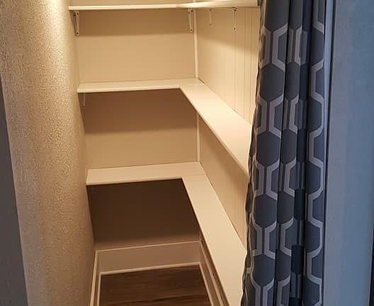 Pantry just off kitchen