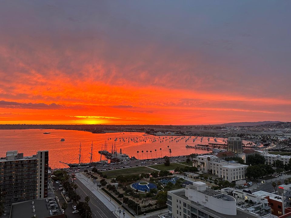 Sunset patio/balcony view