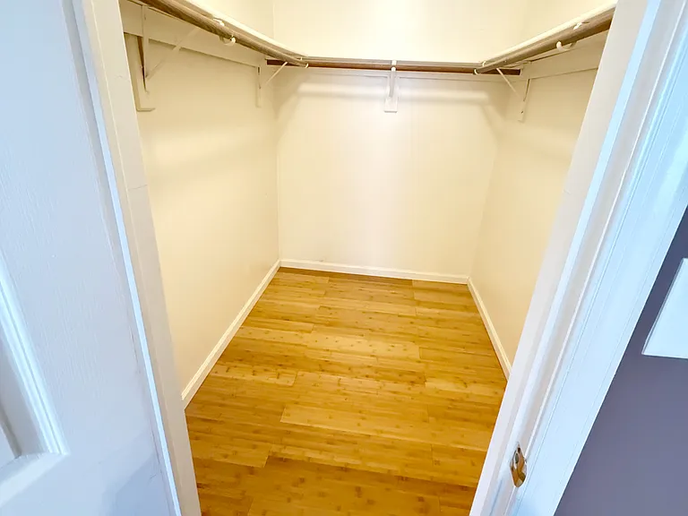 Master bedroom walk in closet belong to tenant