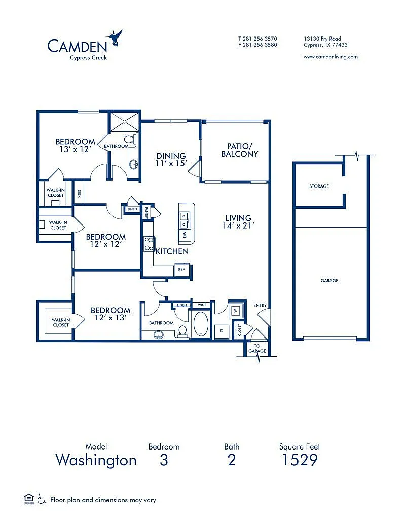 Floor plan Washington - G