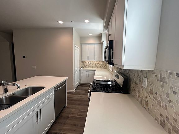 kitchen pantry in the corner