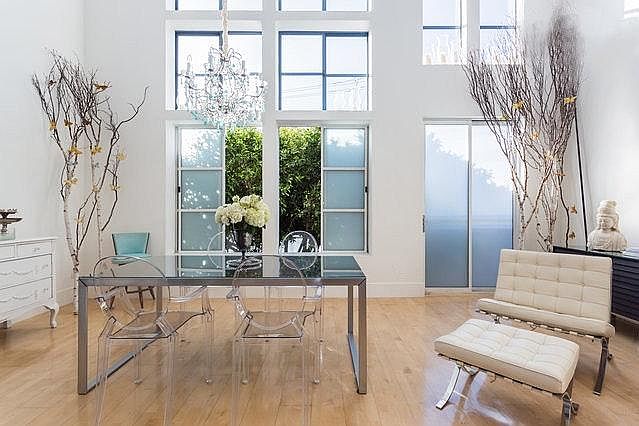 Extremely High ceilings with Floor to ceiling windows