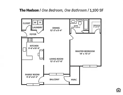 Floor plan The Hudson