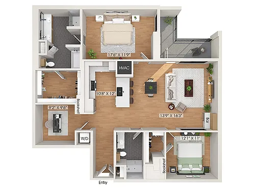 Floor plan B13D