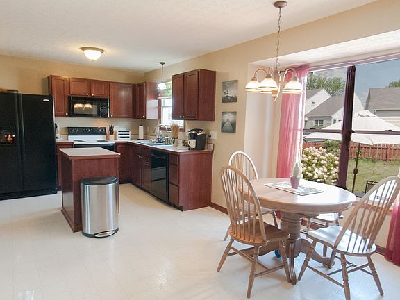 Kitchen with view to patio