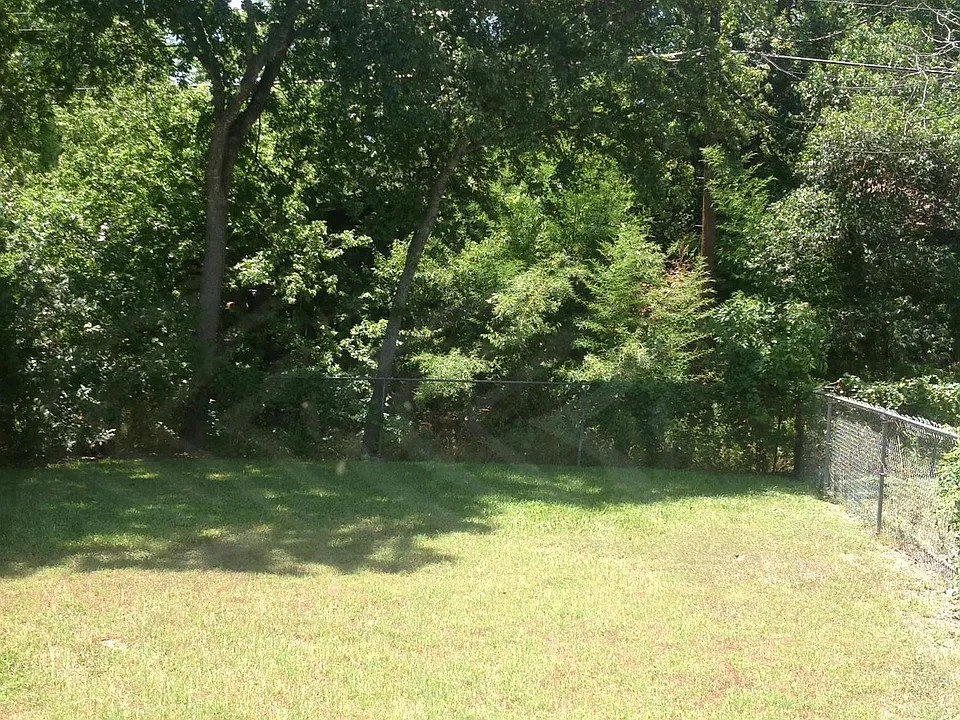 Fenced yard