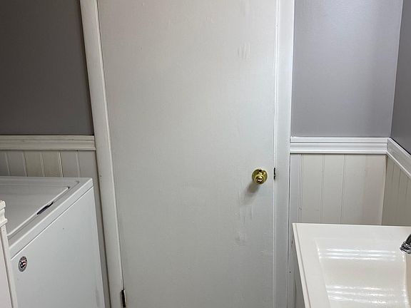 Bathroom with washer
