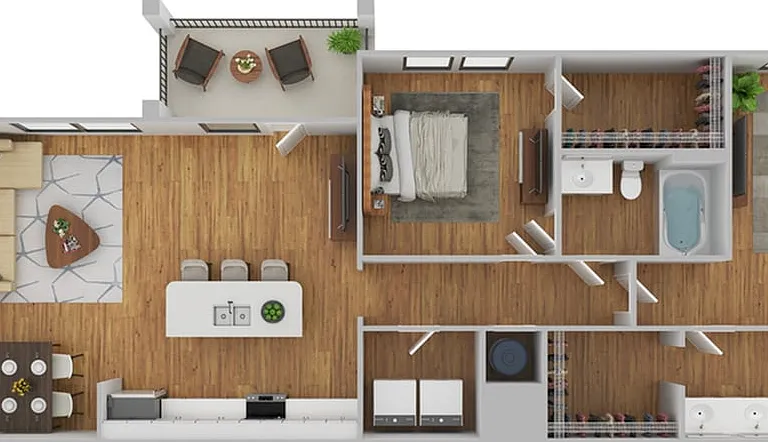 2 Bedroom | 2 Bath | 1202 SF | Renovated 2 Bedroom | 2 Bath | 1202 SF | Renovated
