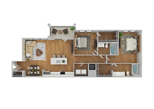 Floor plan B4 | Renovated