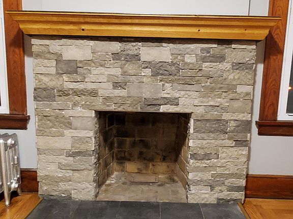 Living room fireplace (non functional)