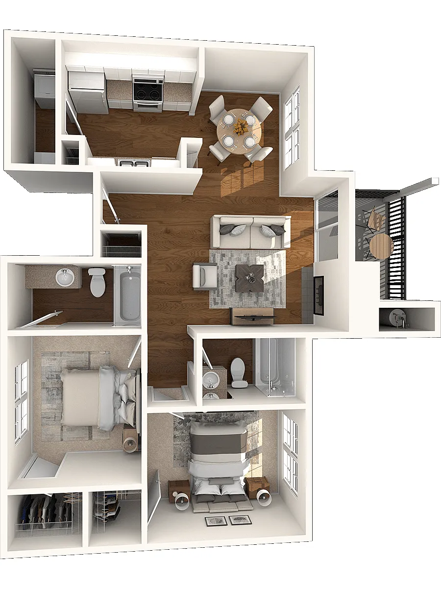 Floor plan Balcones