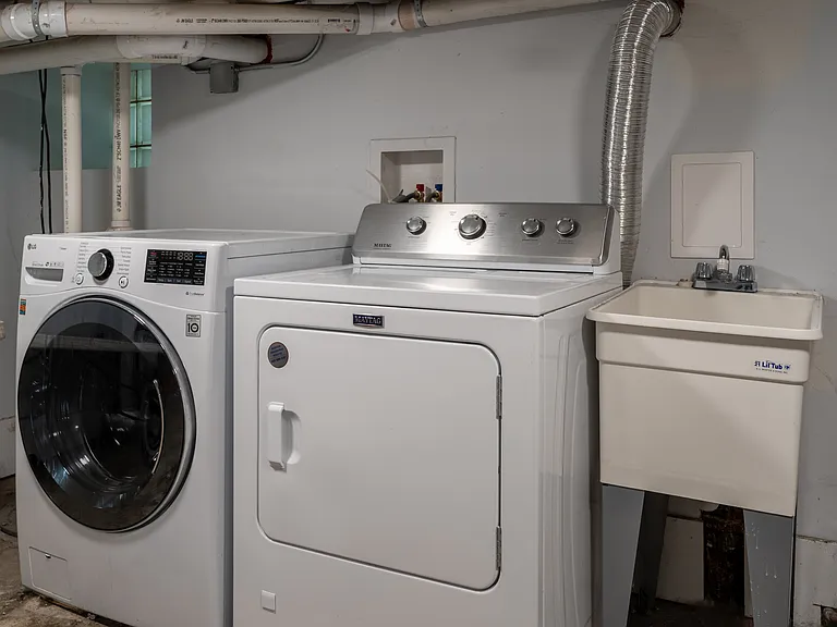 Free community laundry area.