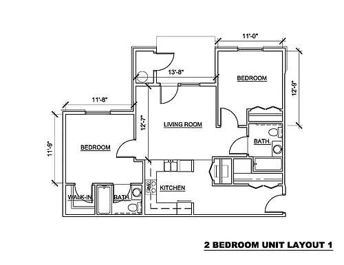Floor plan 2 Bedroom