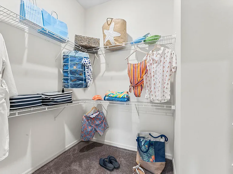 Your wardrobe's new best friend awaits with our massive walk-in closets.