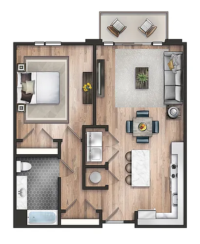 Floor plan B1a