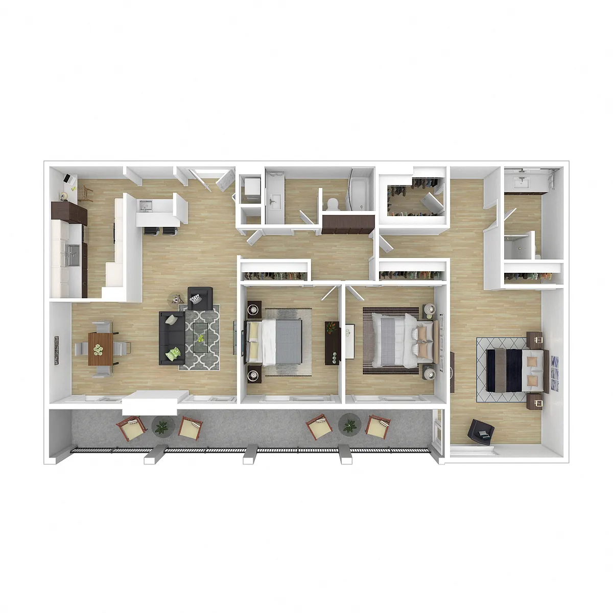 Floor plan 3x2X M