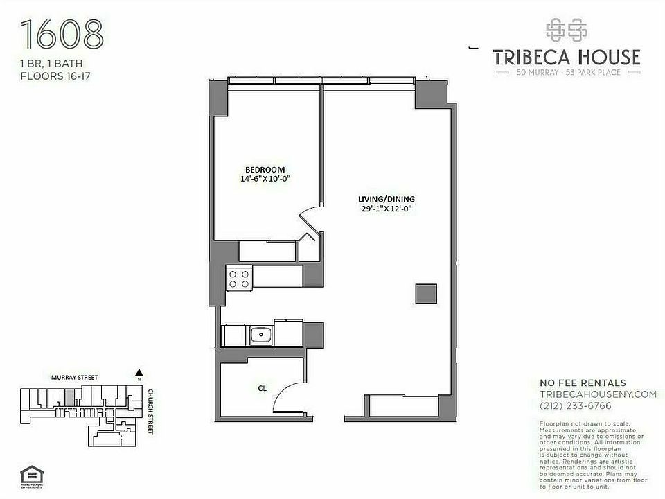 1st image of 50 Murray St APT 1708