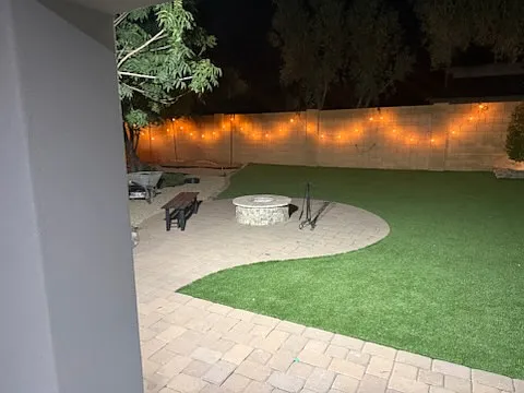 Stone outdoor fire pit !