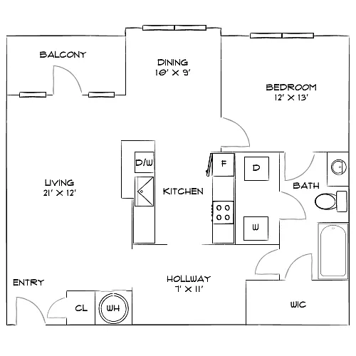 Floor plan Design 1G