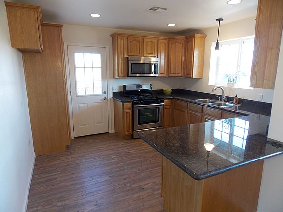 Area for fridge on left