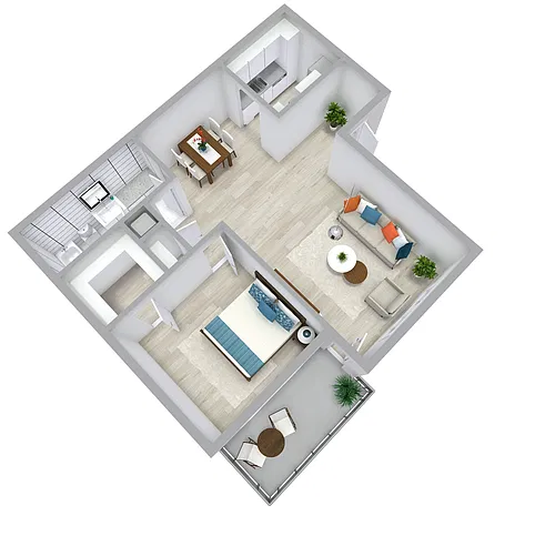 Floor plan 1X1 - A2 R