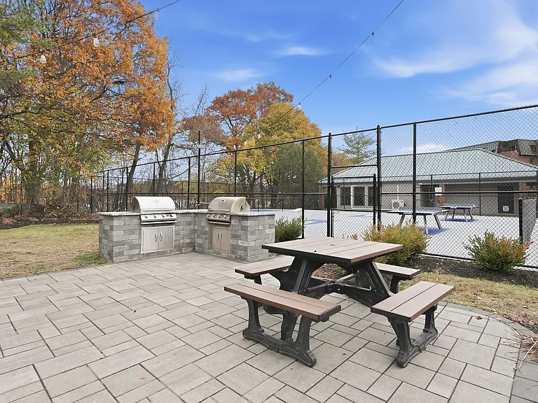 Enjoy outdoor gatherings at Eagle Rock Apartments at Swampscott with our inviting picnic area, complete with grills for delicious barbecues. Embrace the fresh air and beautiful surroundings. Schedule your visit today to see this inviting space!