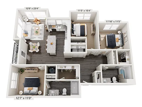 Floor plan C1b