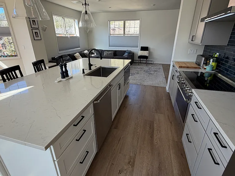 kitchen - induction range and electric oven