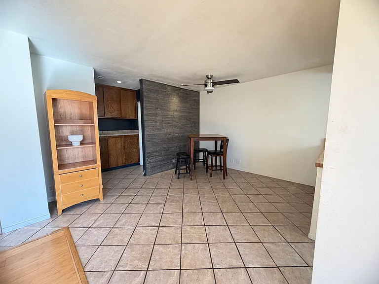 Dining area open to the kitchen and living-room.