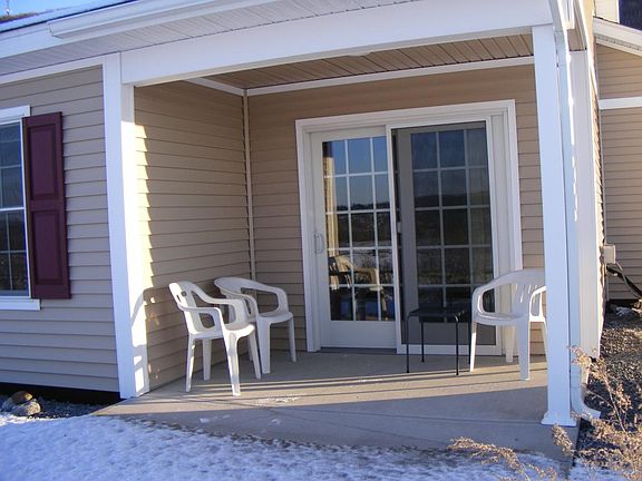 Secluded covered patio