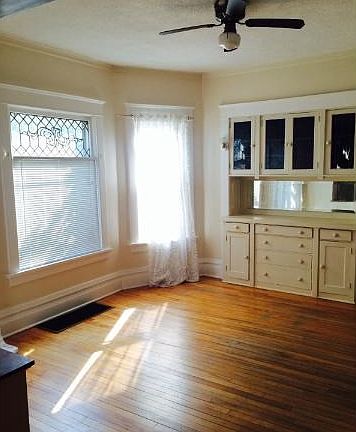 Unit 1 dining room, with built in hutch