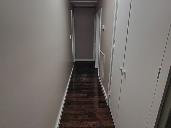 Hall with 2 door large closet with 3 shelves for lots of storage