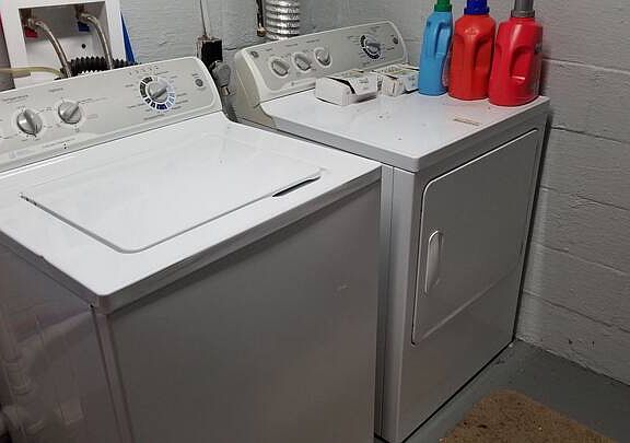 Laundry Area of Unfinished Basement