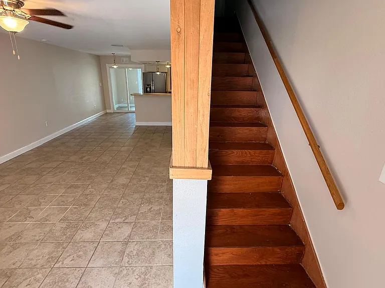 Indoor staircase to 2nd floor