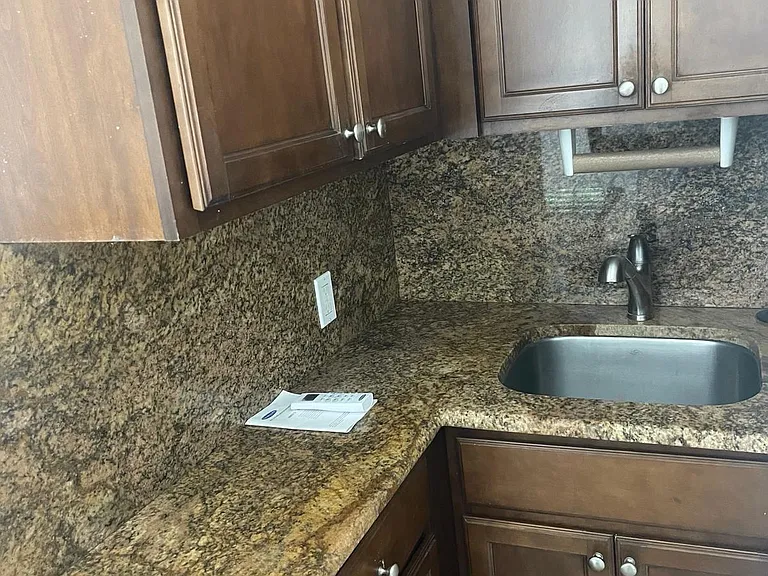 Marble kitchenette counters