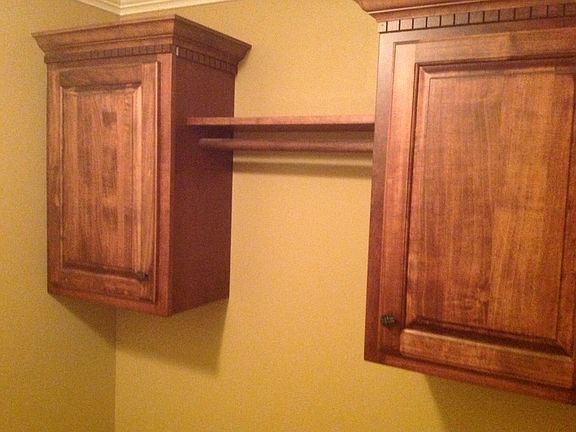 Cabinets over washer and dryer