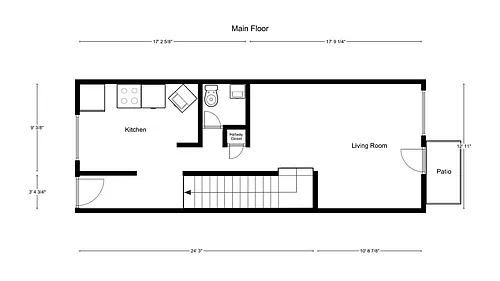 Floor plan Two Levels Two Bedrooms