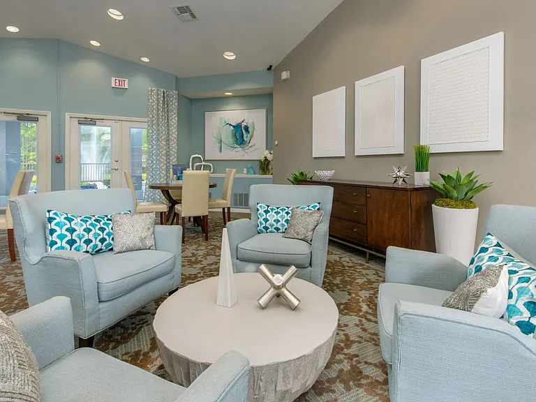 Find comfort in our inviting leasing center with a visit for complimentary coffee, a chat with our resourceful staff, or an escape from the Florida heat.